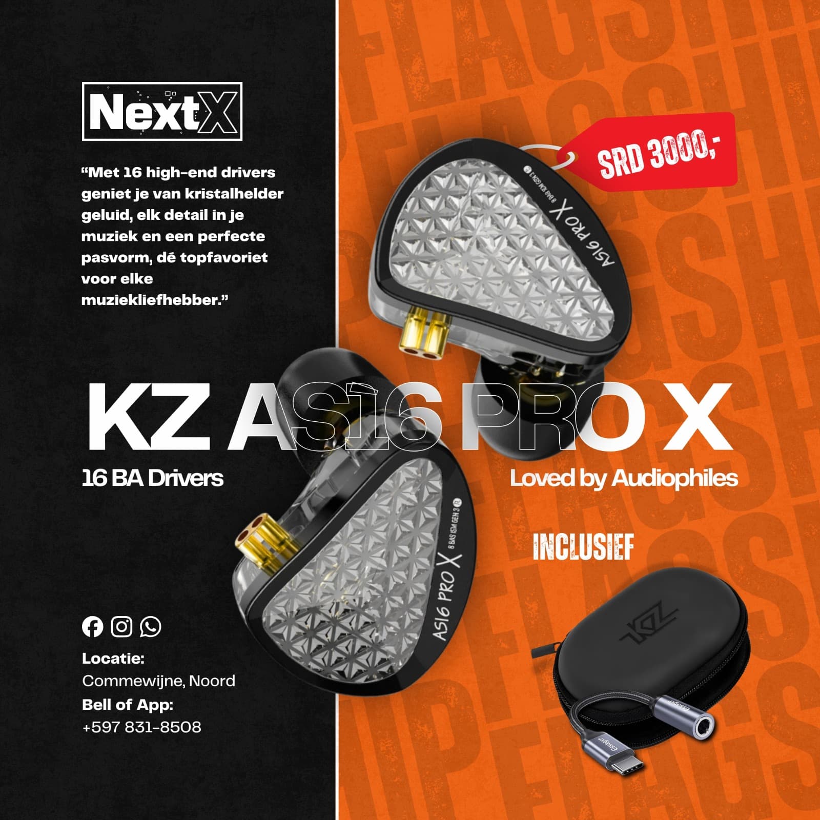 KZ AS16 PRO X Deal - buy at NextX Suriname
